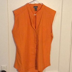 Neon orange blouse